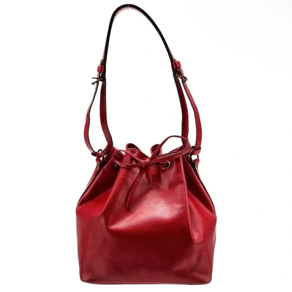 Louis Vuitton Authentic Bucket Bag Red